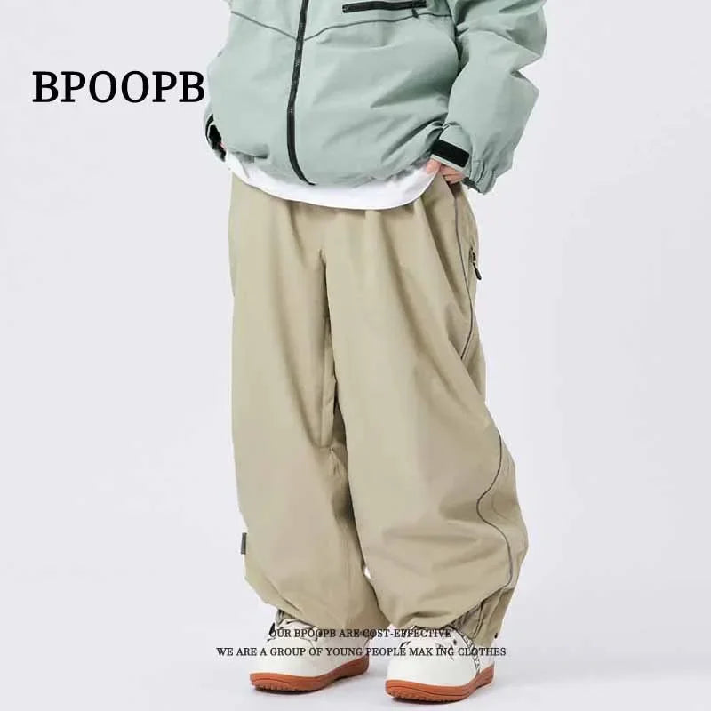 Women’s Waterproof Ski Pants – Loose Fit Snow & Outdoor Activity Trousers