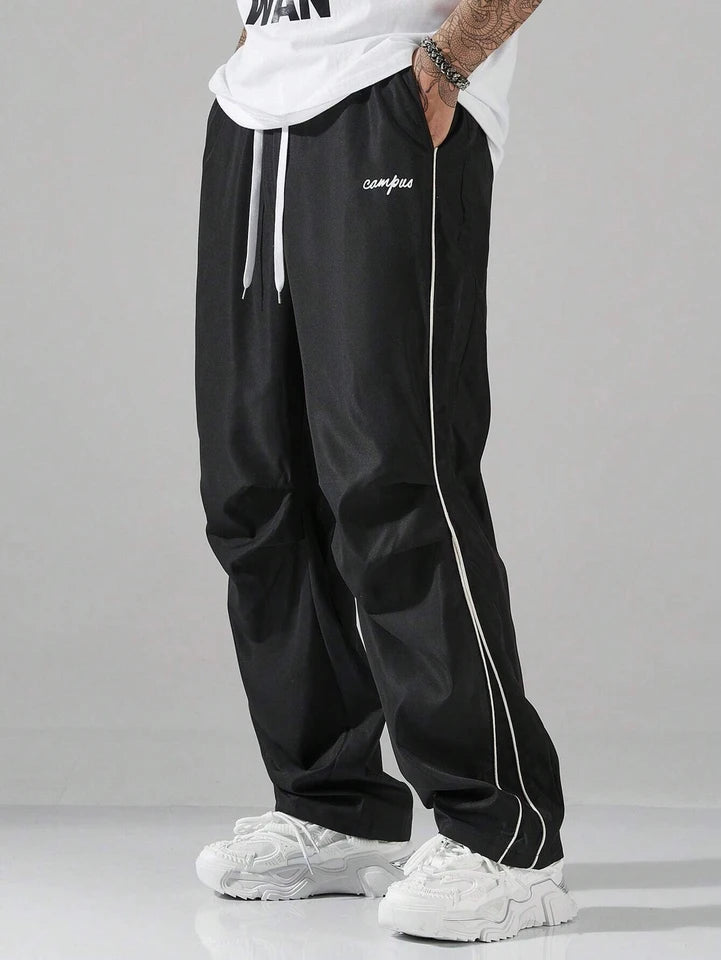 Men’s Three-Color Striped Pants Casual Sports Fitness Jogging Trousers