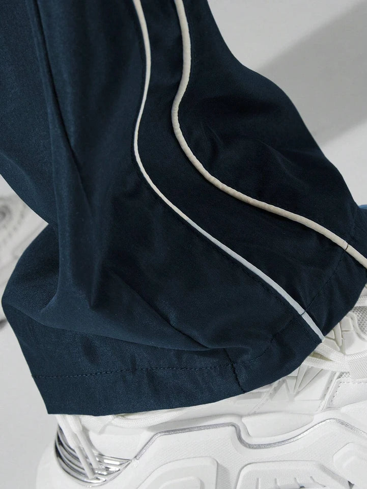 Men’s Three-Color Striped Pants Casual Sports Fitness Jogging Trousers