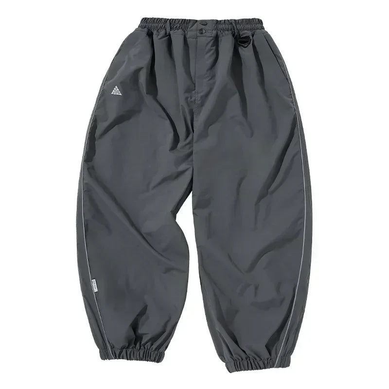 Waterproof Ski Pants High-Waist Wide-Leg Wear-Resistant Snow Trousers