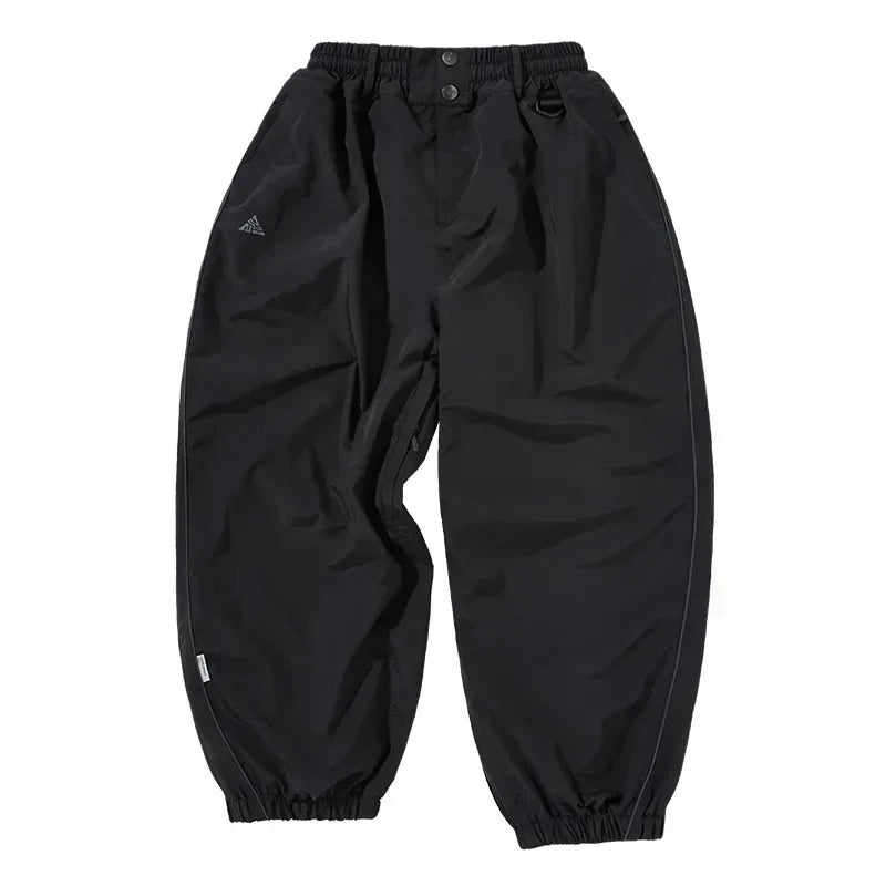 Waterproof Ski Pants High-Waist Wide-Leg Wear-Resistant Snow Trousers