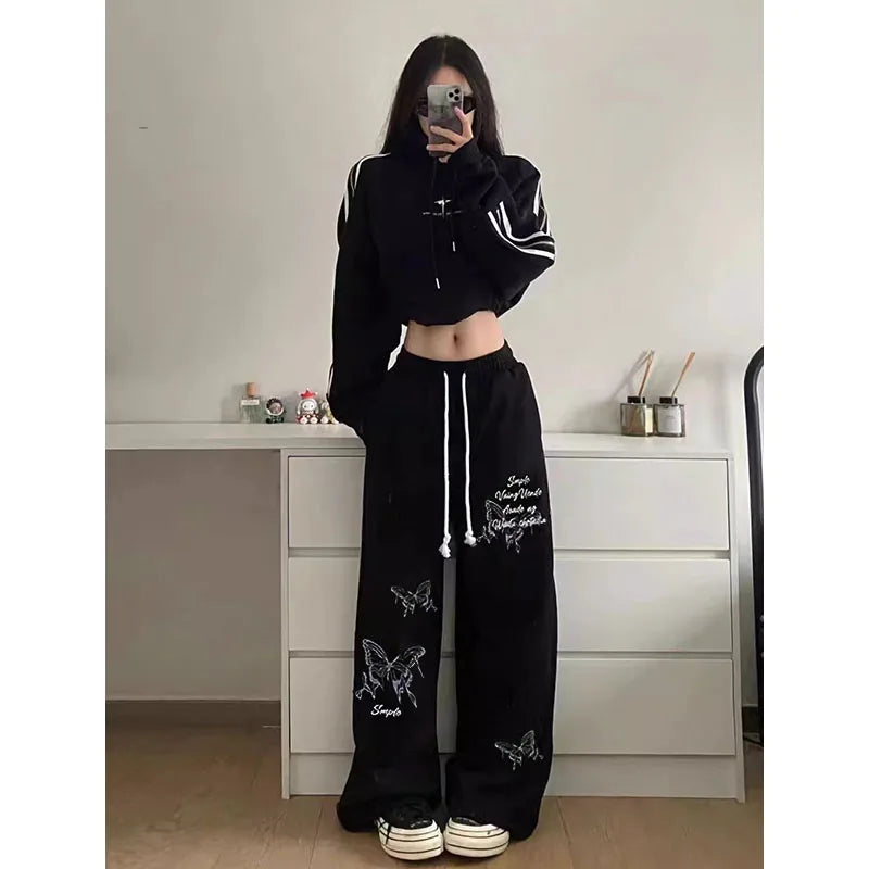 Women’s High-Waist Straight Pants  Slimming Wide-Leg Casual Work Pants